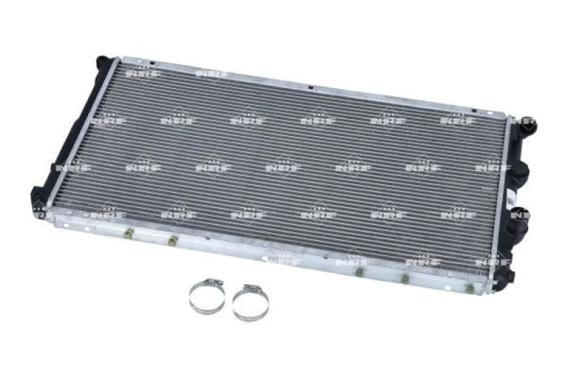 Image of NRF 58213 Engine radiator EASY FIT Brazed cooling fins, Aluminium, with mounting parts Aluminium Radiator,engine cooling (470)