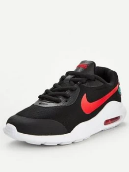 image of Nike Air Max Oketo Melted Crayon Junior Trainer - Black Red