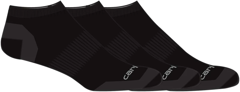 Image of Carhartt Sneaker, socks 3-pack , color: Black , size: L