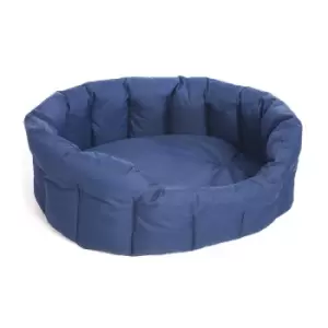 Image of P&L Pet Beds P&L Jumbo Blue Oval Waterproof Dog Bed