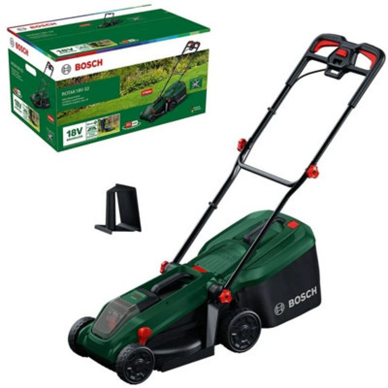 Image of Bosch Rotak 18V-34 Cordless Lawnmower Lawn Mower 34Cm Bare Unit - Bosch Power For All