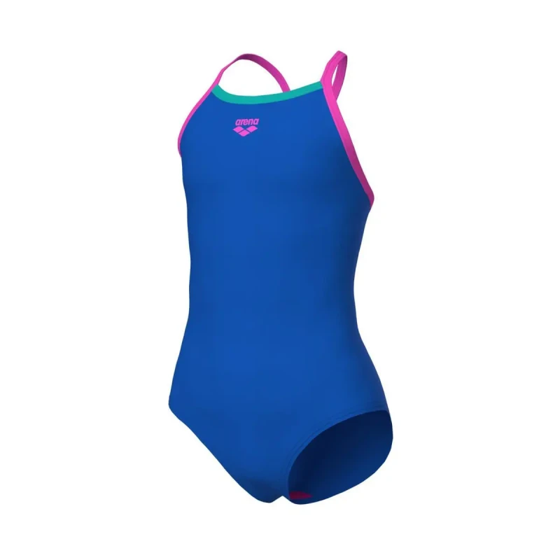 Image of One Piece swimsuit for girls Arena Light Drop Solid Bleu Female 12/13 ans