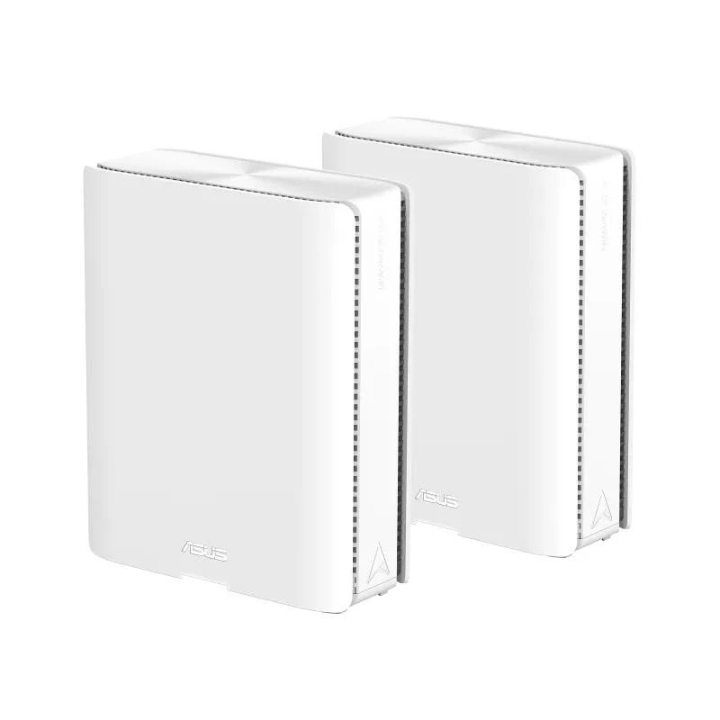 Image of ASUS ZenWiFi BQ16 Wireless Mesh Router - BE25000 Quad Band Dual 10G Router 2 pack - 90IG08K0-MO3N2V
