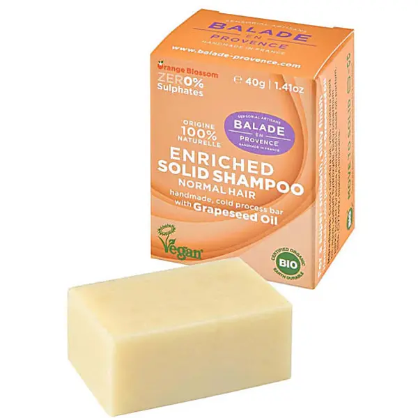 image of Balade En Provence Normal Hair Orange Blossom Solid Shampoo 40g