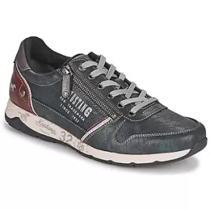 Image of Mustang BRICA mens Shoes (Trainers) in Blue,8