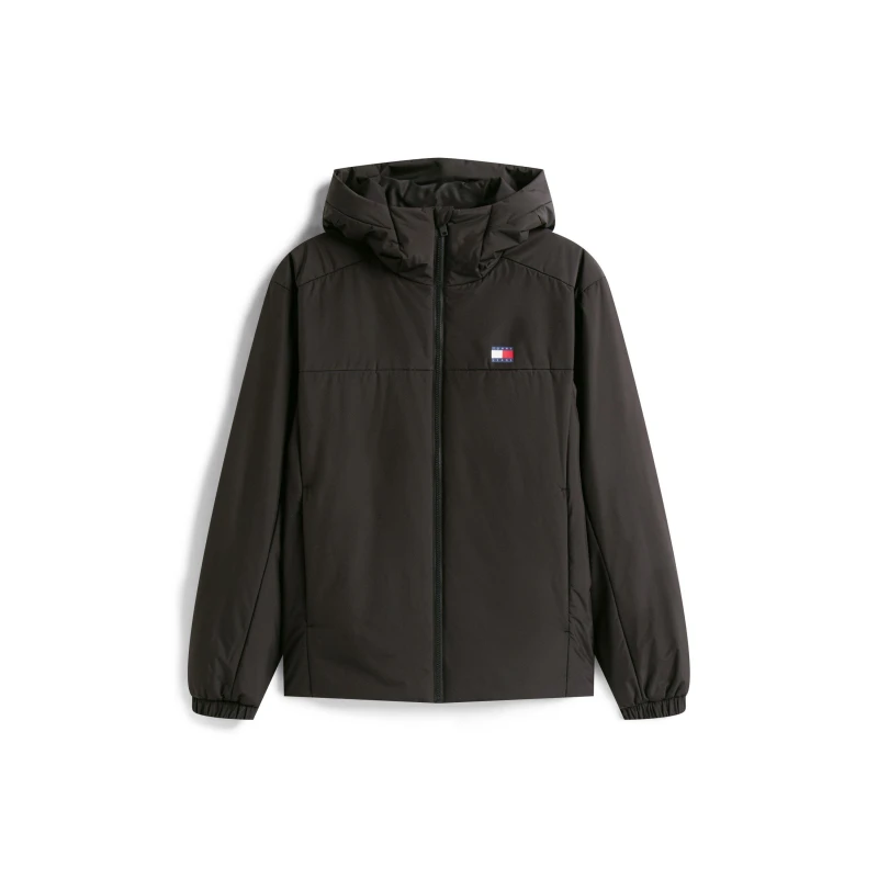 Image of Tommy Jeans Mens Padded Hood Windbreaker Black male S