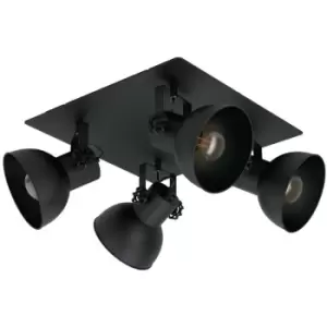 Image of Eglo - Barnstaple 4 Lamp Spotlight Clusters Black