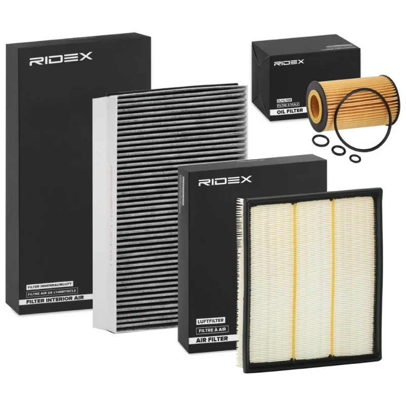 Image of RIDEX 4055F20340 Filter Set with gaskets/seals, with pre-filter Filter Set (4055)