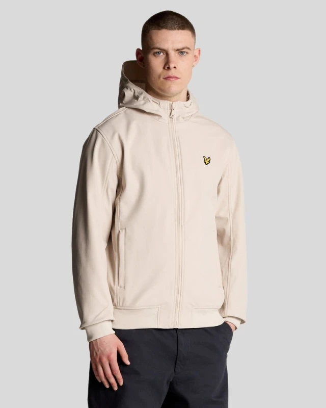 Image of Lyle & Scott Mens Mesh Lined Softshell Jacket in Cove