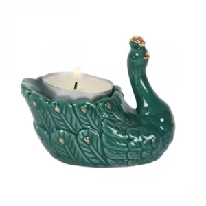 Image of Peacock Ceramic Tealight Holder