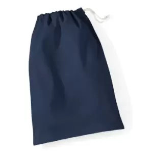 Image of Westford Mill Cotton Stuff Bag - 0.25 To 38 Litres (L) (Navy Blue)