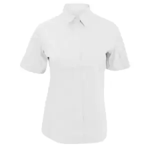 Image of Kustom Kit Ladies City Short Sleeve Business Shirt (18 UK) (White)