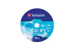 image of Verbatim CD-R 52X 700MB 10PK OPS Wrap EP 10 pc(s)