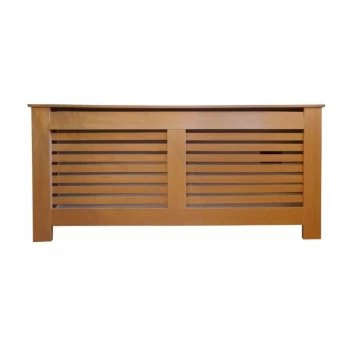 image of Jack Stonehouse - Horizontal Slat Oak Radiator Cover - X-Large - Oak