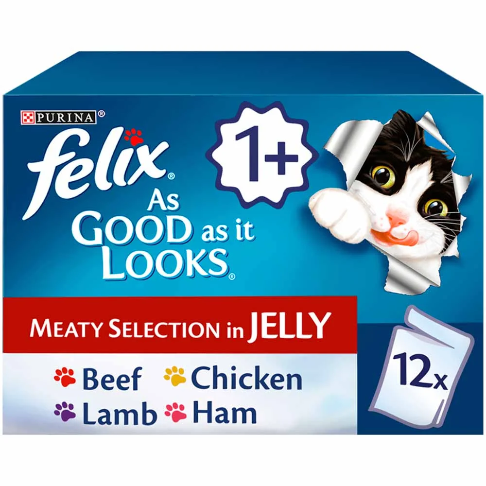 Felix As Good As It Looks Meaty Selection Cat Food 12 x 100g