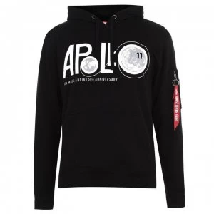 Image of Alpha Industries Apollo 11 Anniversary Hoodie - Black 03
