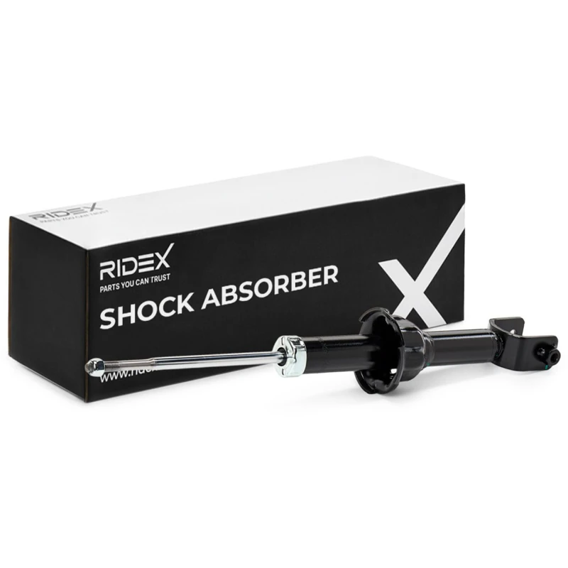 Image of RIDEX 854S0389 Shock absorber Rear Axle, Gas Pressure, Twin-Tube, Telescopic Shock Absorber, Bottom Fork Shock Absorber (854)