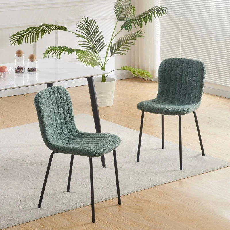 Image of MCC Direct Bella Luxe Set of 2 Dining Chairs Dining Chairs in Green Green Unisex