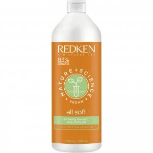 image of Redken Nature + Science All Soft Shampoo 1000ml