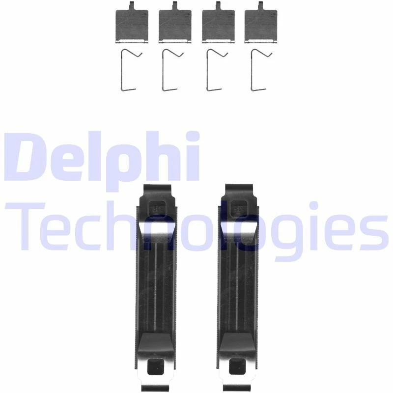 Image of DELPHI Brake pad fitting kit DELPHI LX0681