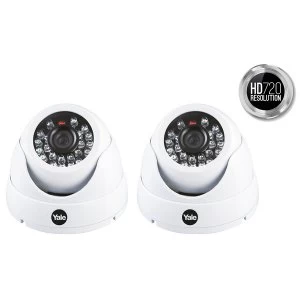 image of Yale Easy Fit HD720p Dome Camera - Twin Pack