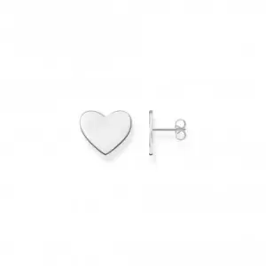 image of Sterling Silver Heart Earrings H2202-001-21