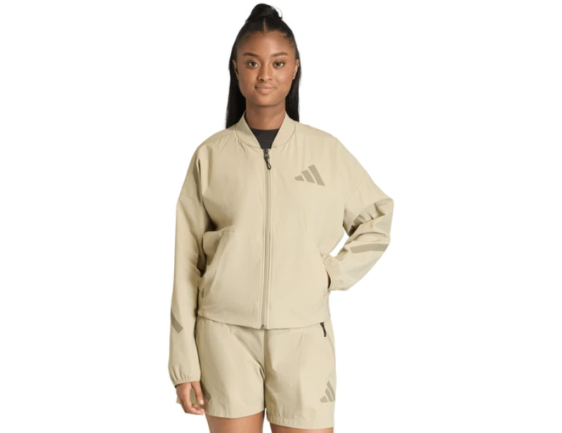 Image of Adidas Z.n.e Bomber Jacket Women Brown 2XL