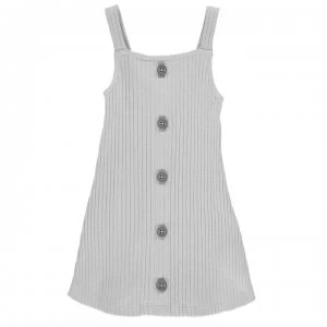 image of Firetrap Ribbed Dress Infant Girls - Cloud Grey