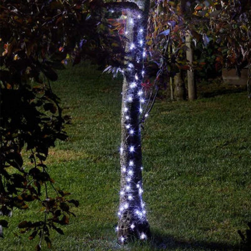 Image of Smart Solar 100 LED Firefly String Lights (Cool White)