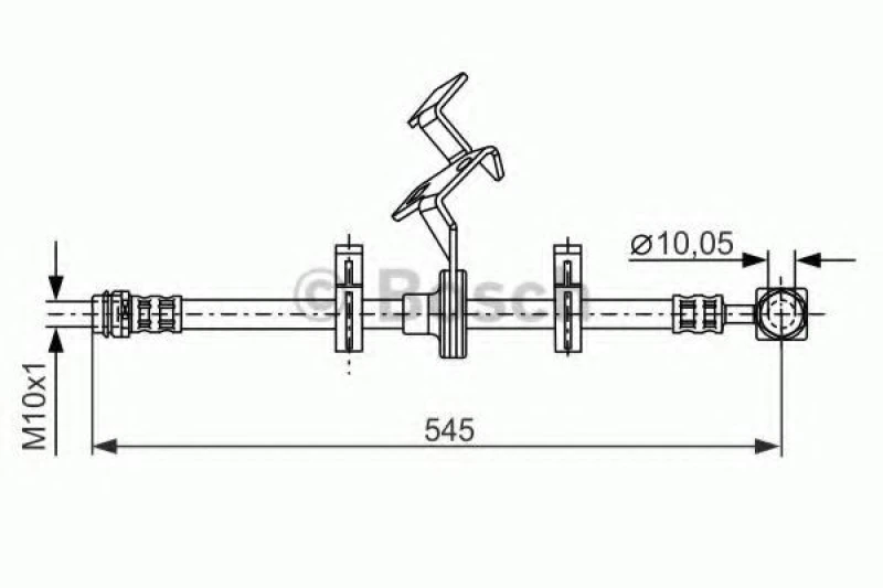 Image of Brake hose Bosch 1 987 481 077