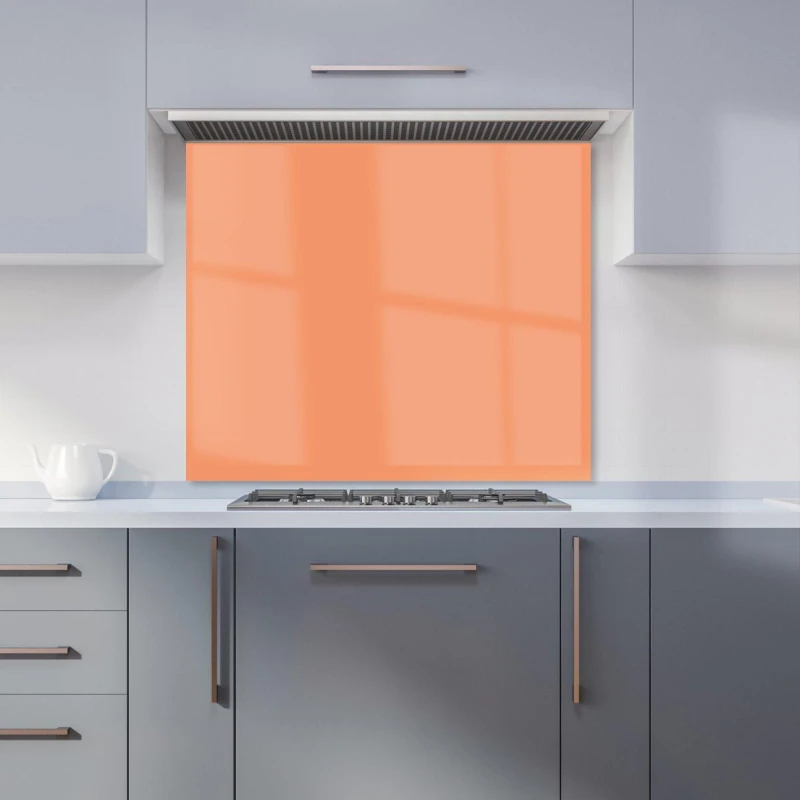 Image of Warren Reed - Designer Faded Orange Kitchen Splashback Size: 600mm x 750mm Orange Unisex 600mm x 750mm