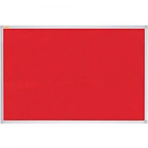 Image of Franken Wall Mountable Notice Board Valueline 150 x 120cm Red