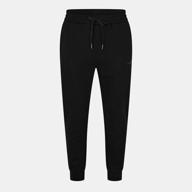 Image of Armani Exchange Mens Closed Hem Fleece Joggers Black UC001 male M