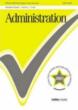 Image of Administration General / Credit Sqa Past Papers Book