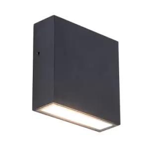 Image of Lutec Gemini XF LED Outdoor Wall Light - Matt Black
