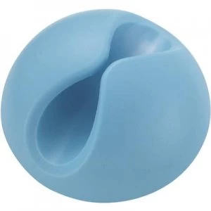 Image of Cable mount Self adhesive Blue fluorescent 547768