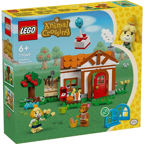 image of LEGO Animal Crossing Isabelle's House Visit Buildable Toy 77049 Toys - Lego