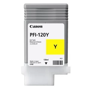 Image of Canon PFI120Y Yellow Ink Cartridge