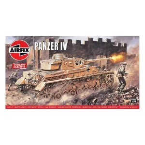 image of Panzer IV 1:76 Vintage Classic Military Air Fix Model Kit