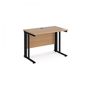 Image of Maestro 25 Cable Managed Desk 600mm Walnut