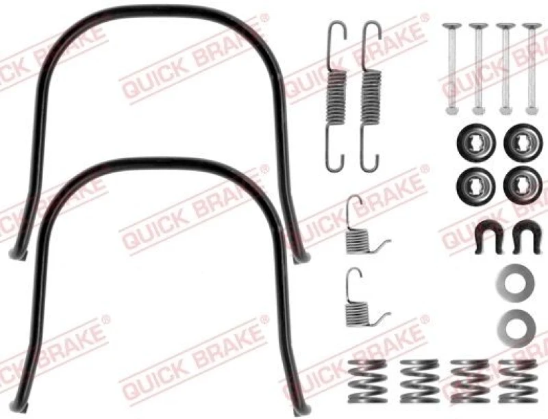 Image of QUICK BRAKE Brake shoe fitting kit QUICK BRAKE 105-0633