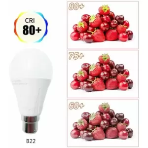 image of 10W LED A60 Ball Bulb Warm Light 3000K B22 (Paper pack)