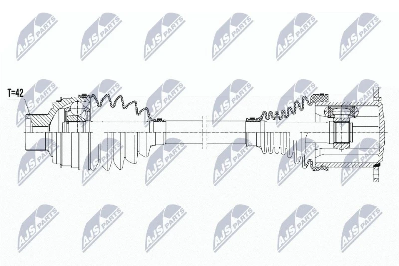 Image of NTY Drive shaft NTY NPW-AU-053