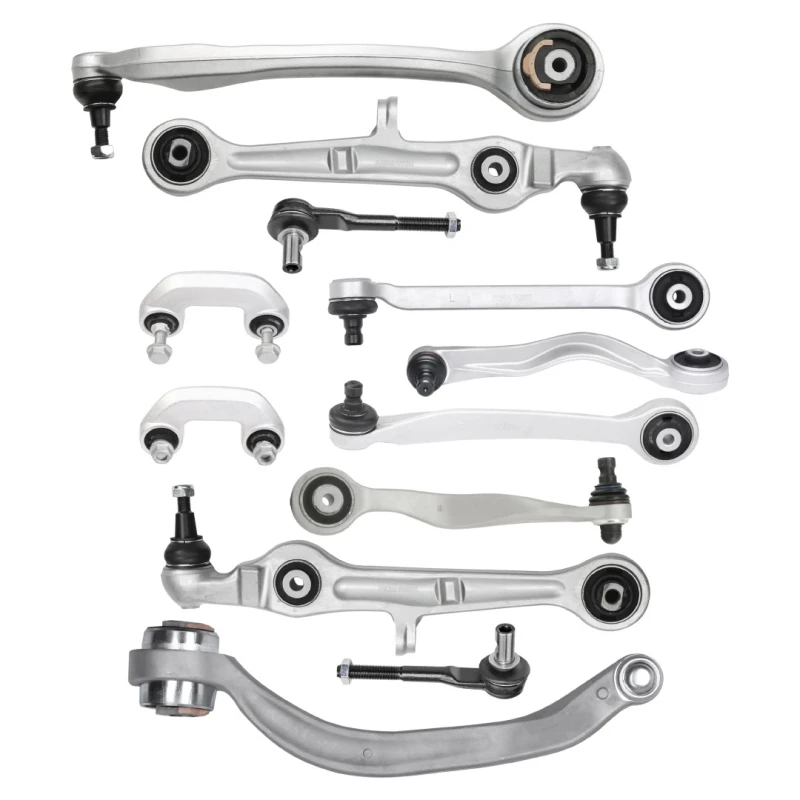 Image of RIDEX 772S0373 Control arm repair kit with coupling rod, Front Axle, with fastening/mounting material Suspension Kit (772)