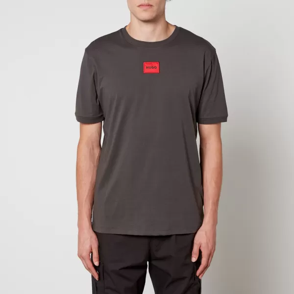 Image of HUGO Diragolino212 Logo-Appliqued Cotton-Jersey T-Shirt - M