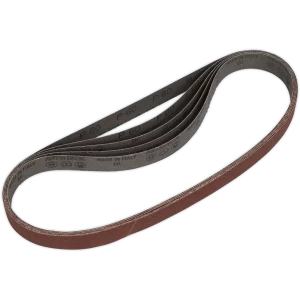 Image of Sealey Aluminium Oxide 25mm x 762mm Sanding Belt 25mm x 762mm 60g Pack of 5