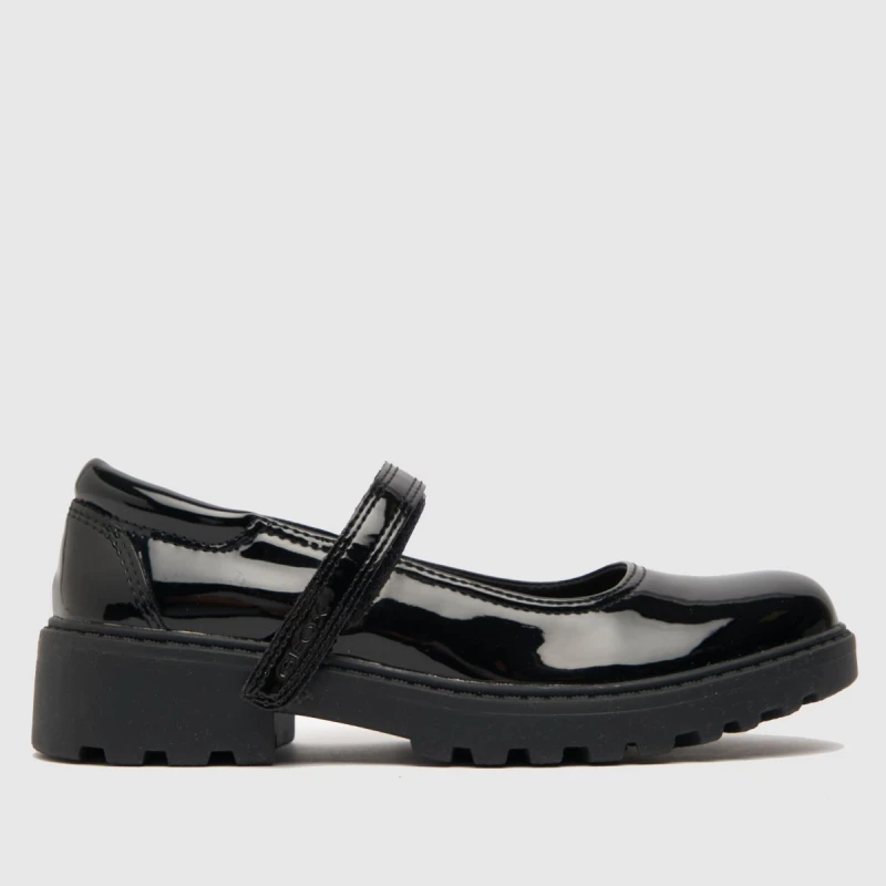 Image of Geox Black casey mj Girls Junior shoes Black UK 13 (EU 32)