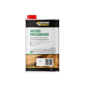 Image of Everbuild Wood Preserver Clear 1 litre