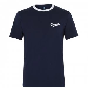 image of Converse Nova Ringer T Shirt Mens - Obsidian