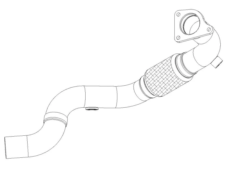 Image of VEGAZ OR-460 Exhaust Pipe Front Exhaust Pipe (17)